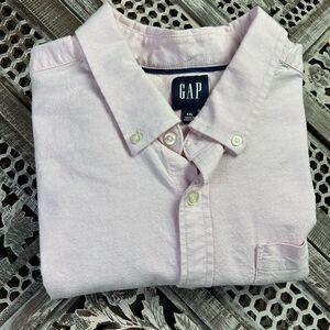 Gap Men’s Pink Button Up Casual Long Sleeve Oxford Shirt Size 2XL